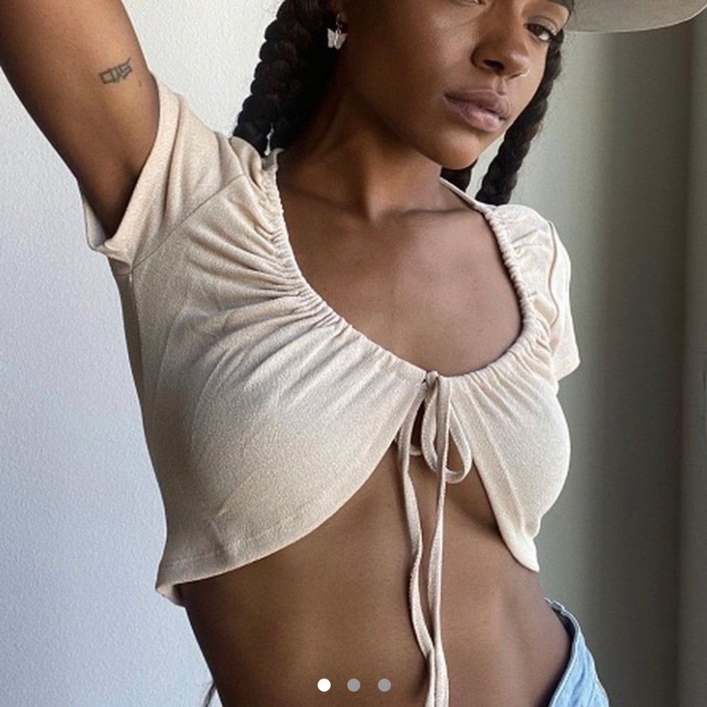 Princess Polly Tan Crop Top
